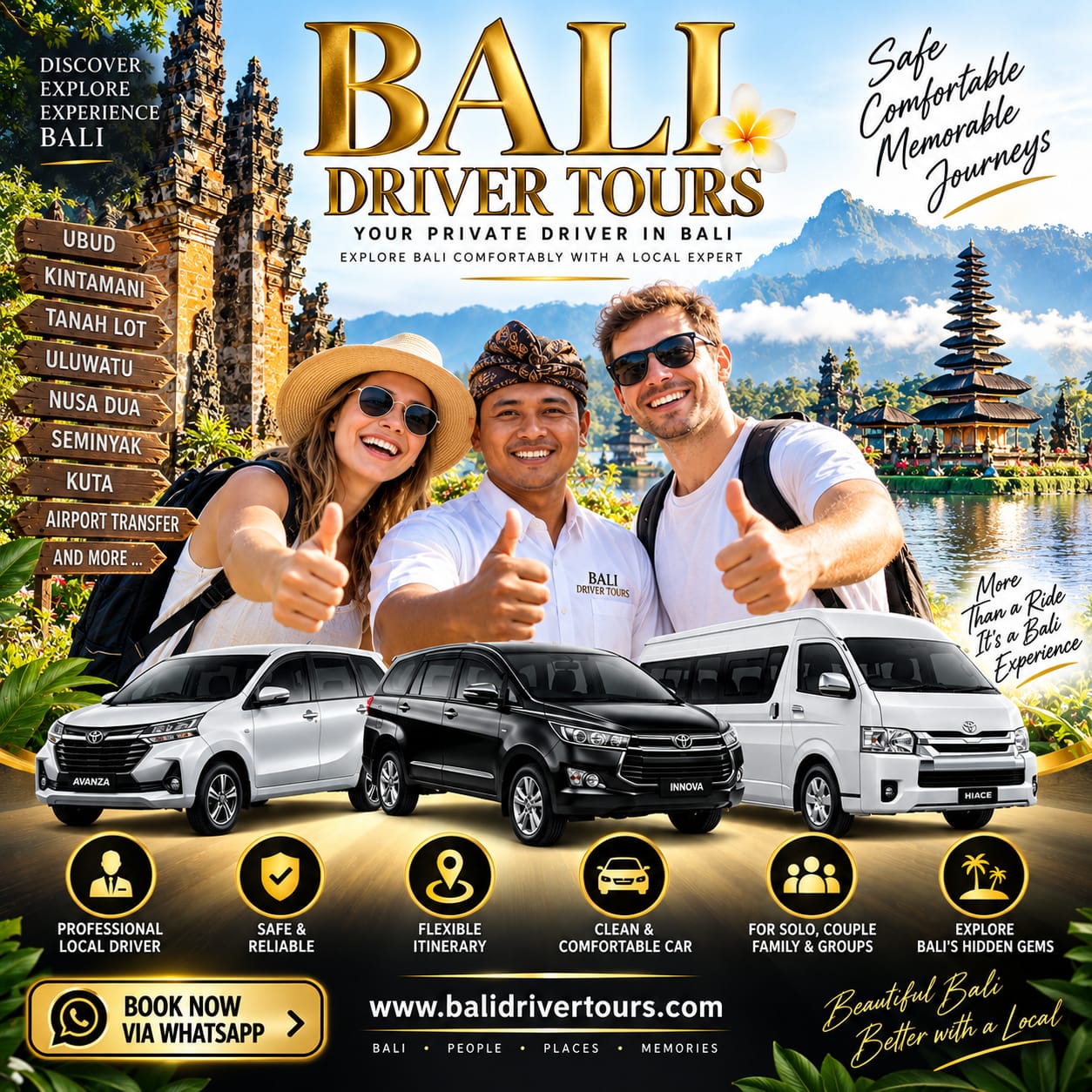 bali driver tours